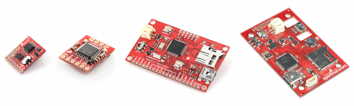 SparkFun's family of dataloggers